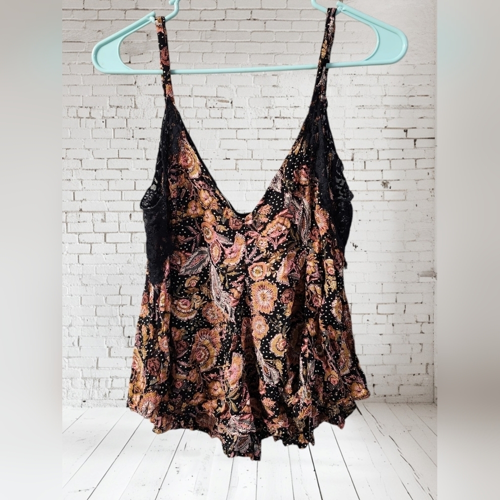 Free People Intimately Black Combo Top Sz S - Picture 5 of 5